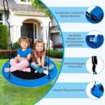 Supynės su LED apšvietimu 100 cm skersmens 300 kg talpos (Mėlyna)