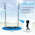 Supynės su LED apšvietimu 100 cm skersmens 300 kg talpos (Mėlyna)