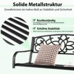Sūpynių suolas sodui (Juoda)