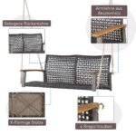 Sodo supynės iš PE rotango (Pilka)