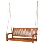 Sūpynių suoliukas iš eukalipto medienos (Natūrali)