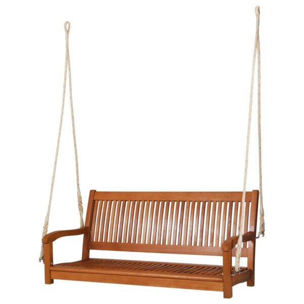 Sūpynių suoliukas iš eukalipto medienos (Natūrali)