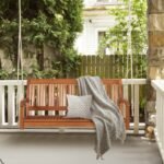 Sūpynių suoliukas iš eukalipto medienos (Natūrali)