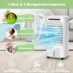 Nešiojamas 3-in-1 oro aušintuvas su ventiliatoriumi ir drėkintuvu (Balta)
