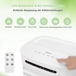 Nešiojamas 3-in-1 oro aušintuvas su ventiliatoriumi ir drėkintuvu (Balta)