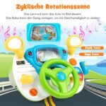 Interaktyvus žaislas vairuoti su muzika ir šviesomis (Įvairiaspalvė)