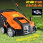 Elektrinis vejos aeratorius ir skarifikatorius 41 cm darbinio pločio (Oranžinė)