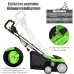 Elektrinis vejos aeratorius ir skarifikatorius (Žalia)