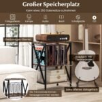 Baldas su ratukais ir integruota įkrovimo stotele (Natūrali ruda)