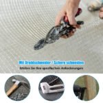 Tvirtas 7 mm vielos tinklas su nerūdijančia danga 15 metrų ilgio (Sidabrinė)