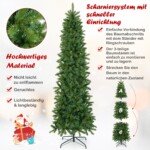 Dirbtinė kalėdinė eglutė su LED apšvietimu 225 cm (Žalia)