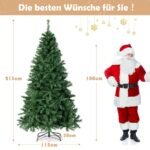 Kalėdinė eglutė 215 cm su 350 LED lempučių (Žalia)