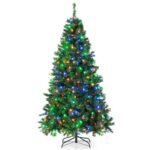 Kalėdinė eglutė 215 cm su 350 LED lempučių (Žalia)