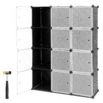 Modulinė 12 kubelių laikymo sistema (Juoda)