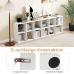 Šešių skyrių lentyna (Balta)