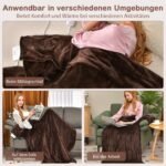 Elektrinė šildoma antklodė su 4 temperatūros lygiais ir laikmačiu (Kavos)