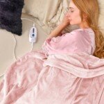 Elektrinis šildomas pledas su keturių lygių temperatūra ir laikmačiu (Rožinė)