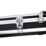 Aliuminis ginklų dėklas su putplasčio įdėklu 135 cm (Juoda)