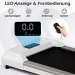 Elektrinis bėgimo takelis su LED ekranu ir nuotolinio valdymo pultu (Pilka)