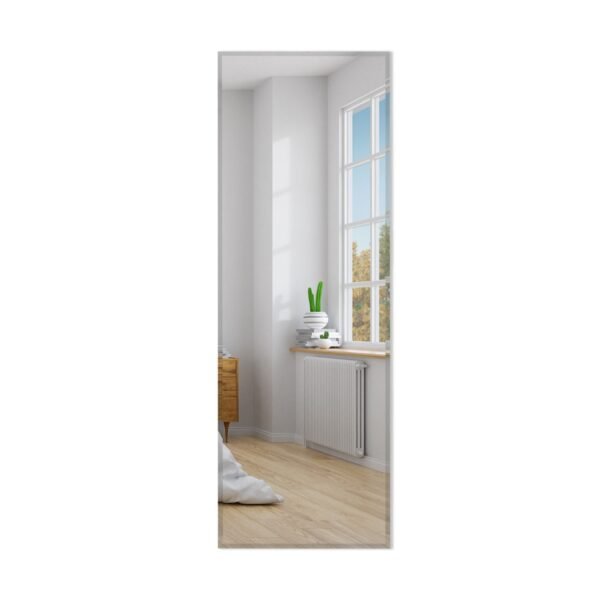 Stačiakampis sieninis veidrodis 110 x 38 cm (Sidabrinė)
