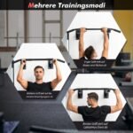 Sieninė prisitraukimo stotelė su daugiafunkcėmis rankenomis max. 200 kg (Juoda)