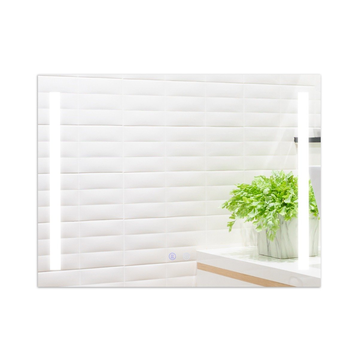 wandmontierbarer-led-spiegel-ba7802de_9_ Sieninis LED veidrodis 80x60 cm su reguliuojamu ryškumu (Sidabrinė)