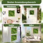 Dirbtinio žalumo sienų dekoras 50 x 50 cm (Žalia)