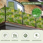 Dirbtinės žalios augmenijos sienelė su rėmu 50x50 cm (Gėlių)