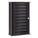 Sieninė spintelė su vienomis durelėmis ir dviem lentynomis (Kavos)