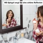 Stačiakampis vonios veidrodis su lentynėle (Ruda)