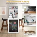 Sulankstomas sieninis stalčius su didelėmis daiktadėžėmis (Balta)