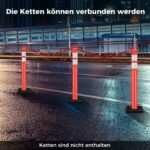 Lankstūs atitvarai su atšvaitais 114 5 cm (Raudona)