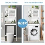 Vonios kambario lentyna su reguliuojamomis lentynomis (Balta)