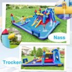 Pripučiama vandens parko pilis su čiuožynėmis (Spalvota)