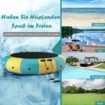 Pripučiamas batutas su elektriniu siurbliu vandens pramogoms (Geltona)