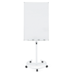 Magnetinė rašomoji lenta ant ratukų su aukščio reguliavimu (Balta)