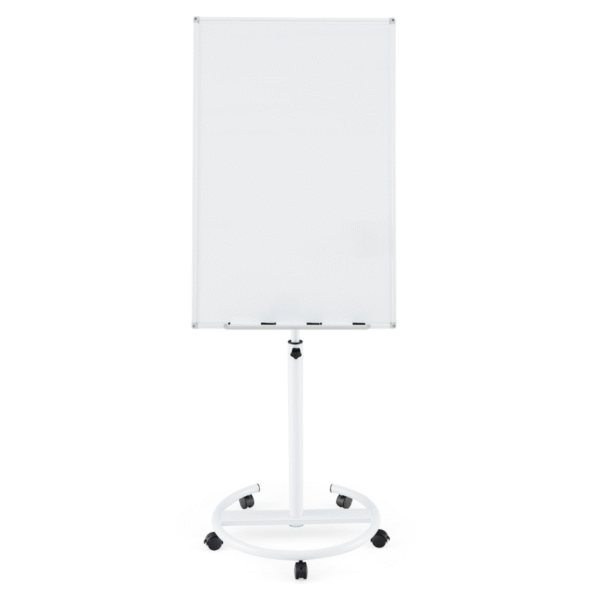 Magnetinė rašomoji lenta ant ratukų su aukščio reguliavimu (Balta)