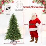 180 cm Kalėdų eglutė su LED apšvietimu ir funkcijomis (Žalia)