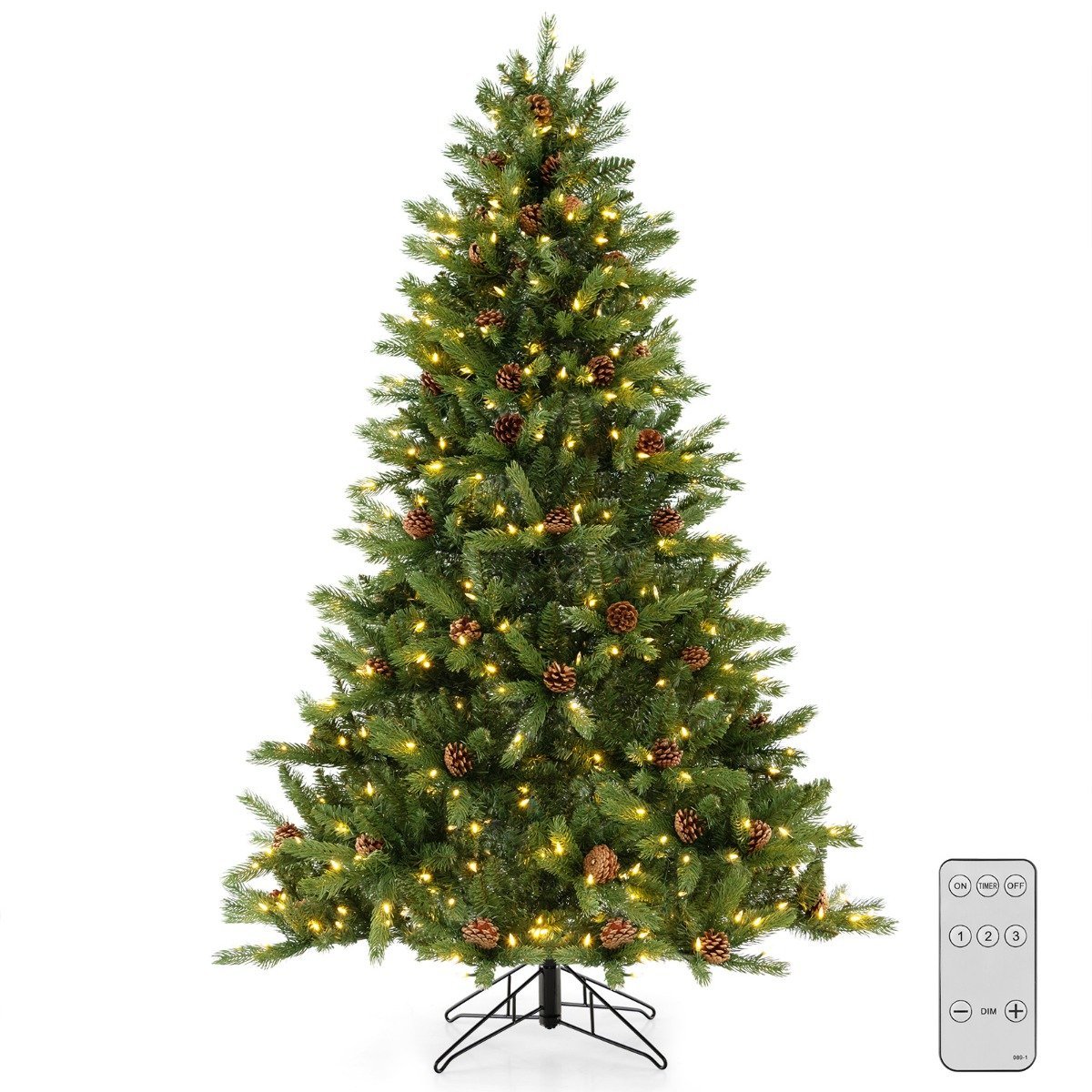 weihnachten-christbaum-cm24554de_1_ 180 cm Kalėdų eglutė su LED apšvietimu ir funkcijomis (Žalia)