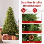 180 cm Kalėdų eglutė su LED apšvietimu ir funkcijomis (Žalia)