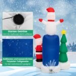 Kalėdinė pripučiama lauko instaliacija su LED apšvietimu 185 cm (Įvairiaspalvė)