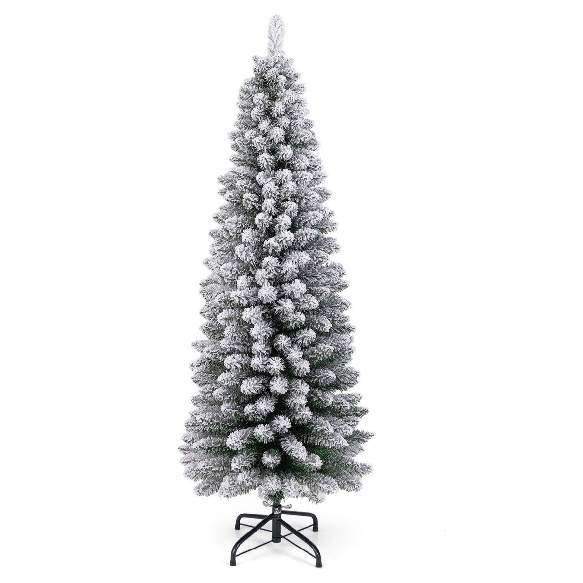 weihnachtsb_ume-tannenbaum-11963_9_ Dirbtinė Kalėdų eglutė 150 cm su sniego imitacija (Žalia)