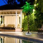 180 cm dirbtinė palmė su 309 LED lemputėmis (Žalia)