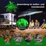 180 cm dirbtinė palmė su 309 LED lemputėmis (Žalia)