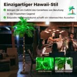 180 cm dirbtinė palmė su 309 LED lemputėmis (Žalia)