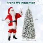 Dirbtinė kalėdinė eglutė su LED apšvietimu 180 cm (Žalia)