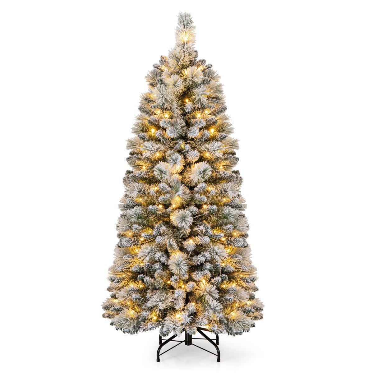 Dirbtinė Kalėdų eglutė su LED apšvietimu 150 cm (Žalia)