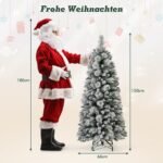 Dirbtinė Kalėdų eglutė su LED apšvietimu 150 cm (Žalia)