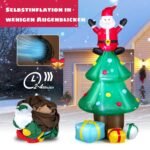 Pripučiama eglutė su Seneliu ir LED apšvietimu (Žalia)