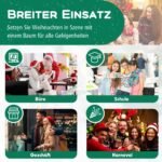 Eglutė 150 cm aukščio su 295 šakų viršūnėmis (Žalia)